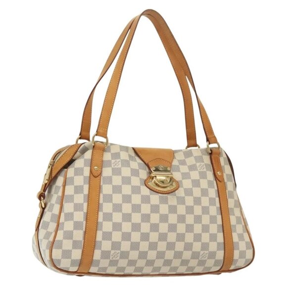 LOUIS VUITTON Damier Azur Stresa PM Tote Bag M51188 LV Auth 138702 - Picture 1 of 16